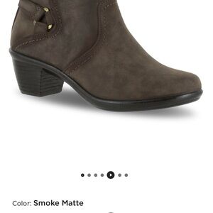 Easy Street Smoke Matte Ankle Boots NWOT in box